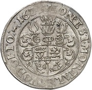 ½ Thaler - John Albert II, Germany, 1624 reverse image