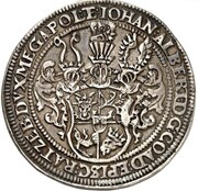 1 Thaler - John Albert II Death of Margaretha Elisabeth obverse image
