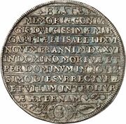 2 Thalers - John Albert II Death, Germany, 1616 reverse image