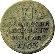 6 Pfennig - Frederick II, Germany, 1763-1785 reverse image