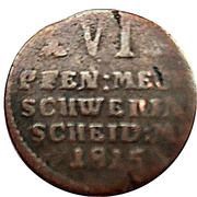 6 Pfennig - Frederick Francis I, Germany, 1801-1815 reverse image