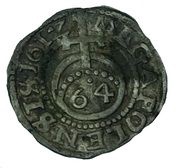 1⁄64 Thaler - Adolphus Frederick I, Germany, 1612 reverse image