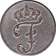 1 Schilling Courant - Frederick II obverse image