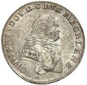 ⅙ Thaler - Christian Louis II obverse image