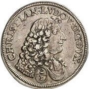 ⅔ Thaler - Christian I Louis Piedfort obverse image