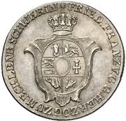 ⅔ Thaler - Frederick Francis I Vaterlandsgulden obverse image