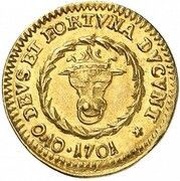 ¼ Ducat - Frederick William, Germany, 1701 reverse image