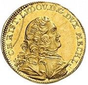 ¼ Ducat - Christian Louis II obverse image