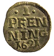 1 Pfenning - Adolphus Frederick I reverse image