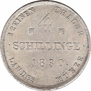 4 Schillinge - Frederick Francis I, Germany, 1828-1833 reverse image