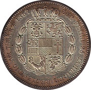 1 Vereinsthaler - Frederick Francis II Reign, Germany, 1867 reverse image