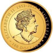 100 Dollars In the name of Elizabeth II; 6th Portrait - Koala - Gold Bullion obverse image