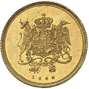 1 Ducat - Frederick Francis I, Germany, 1830 reverse image