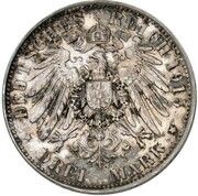 3 Mark - Frederick Francis IV Pattern, Germany, 1915 reverse image