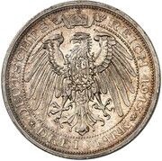 3 Mark - Frederick Francis IV Pattern, Germany, 1915 reverse image