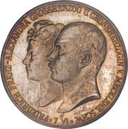 5 Mark - Frederick Francis IV Wedding obverse image