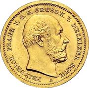 10 Mark - Frederick Francis II obverse image
