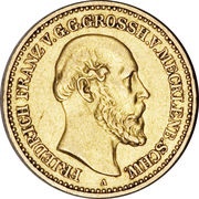 10 Mark - Frederick Francis II obverse image