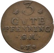 3 Pfennig - Adolph Frederick IV, Germany, 1760 reverse image
