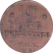 3 Gute Pfenninge - Adolphus Frederick IV, Germany, 1793 reverse image