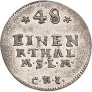 1⁄48 Thaler - Adolphus Frederick III, Germany, 1745-1747 reverse image
