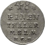 1⁄48 Thaler - Adolphus Frederick IV, Germany, 1747-1751 reverse image