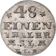 1⁄48 Thaler - Adolphus Frederick IV, Germany, 1754-1760 reverse image