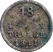 1⁄48 Thaler - George, Germany, 1838-1847 reverse image