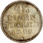 1⁄48 Thaler - George, Germany, 1855-1859 reverse image