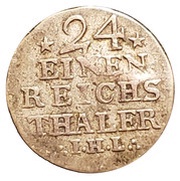 1⁄24 Thaler - Adolphus Frederick IV, Germany, 1766 reverse image