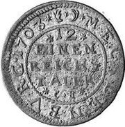 1⁄12 Thaler - Adolphus Frederick III, Germany, 1703 reverse image