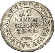 1⁄12 Thaler - Adolphus Frederick III, Germany, 1746 reverse image