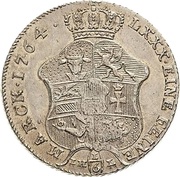 ⅙ Thaler - Adolphus Frederick IV, Germany, 1764-1768 reverse image
