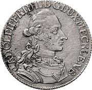 ⅓ Thaler - Adolphus Frederick IV obverse image