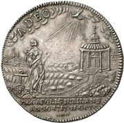 1 Thaler - Adolphus Frederick III Bicentenary of the Reformation, Germany, 1717 reverse image