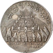 1 Thaler - Adolphus Frederick III Bicentenary of the Reformation, Germany, 1717 reverse image