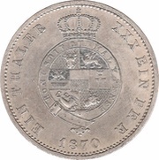 1 Thaler - Frederick William, Germany, 1870 reverse image