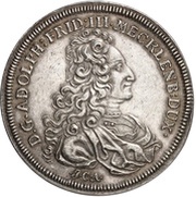 2 Thalers - Adolphus Frederick III Bicentenary of the Reformation obverse image
