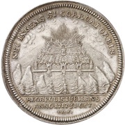2 Thalers - Adolphus Frederick III Bicentenary of the Reformation, Germany, 1717 reverse image