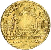 1 Ducat - Adolphus Frederick III Bicentenary of the Reformation, Germany, 1717 reverse image