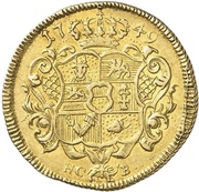 1 Pistole - Adolphus Frederick III, Germany, 1749 reverse image
