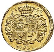 1 Pistole - Adolphus Frederick III, Germany, 1749 reverse image