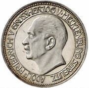 3 Mark - Adolph Frederick V Pattern obverse image