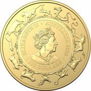 100 Dollars - Elizabeth II Posthumous; 6th Portrait - Year of the Rabbit; Gold Bullion obverse image