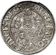 ½ Thaler - John Albert I, Germany, 1549 reverse image