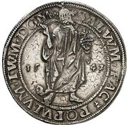 1 Thaler - Albert VII Salvatortaler, Germany, 1541-1542 reverse image