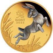 100 Dollars - Elizabeth II Posthumous; 6th Portrait - Year of the Rabbit - Coloured, Australia, 2023 reverse image