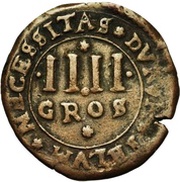 4 Mariengroschen Siege coinage, Germany, 1634 reverse image