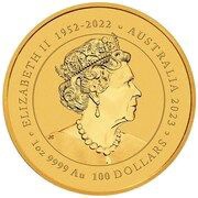 100 Dollars In the name of Elizabeth II; 6th Portrait - Phoenix - Gold Bullion obverse image