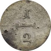 ½ Kreuzer - Anthony III, Germany, 1726-1733 reverse image